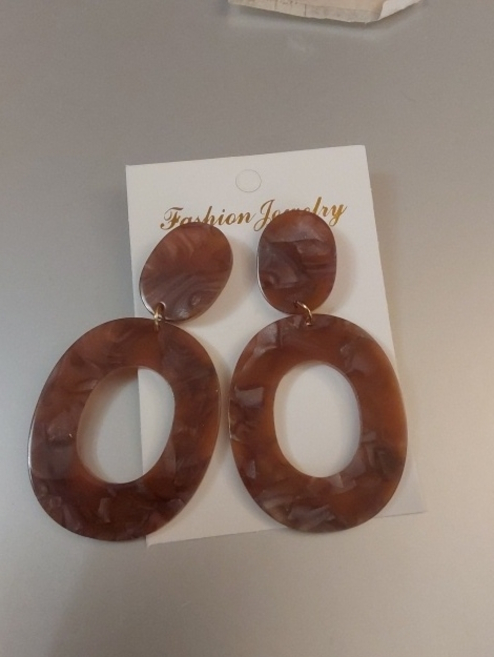 Acrylic Geometric  cut out  Earrings Stud